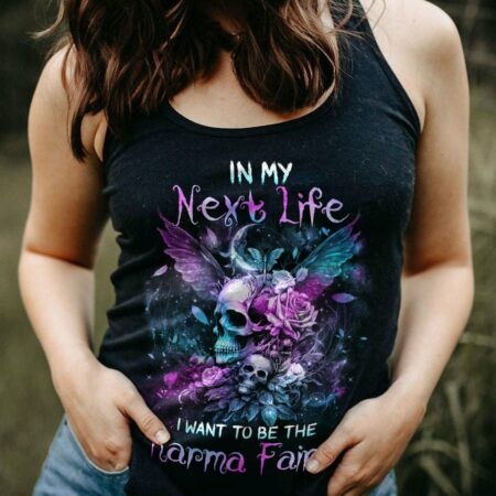 KARMA FAIRY SKULL WINGS ROSES ALL OVER PRINT - TLNZ2702234
