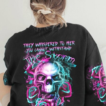 I AM THE STORM SKULL ROSE SMOKE ALL OVER PRINT - TLTR0203233