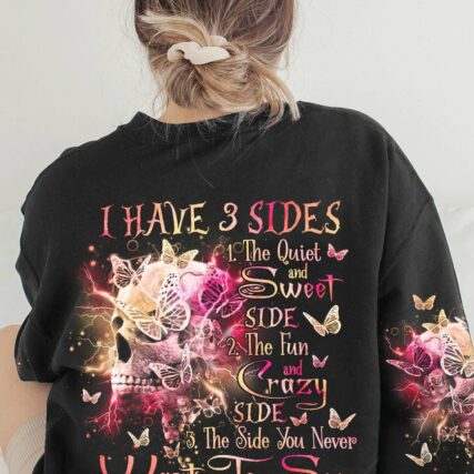 I HAVE 3 SIDES BUTTERFLY SKULL ALL OVER PRINT - TLNO1712221