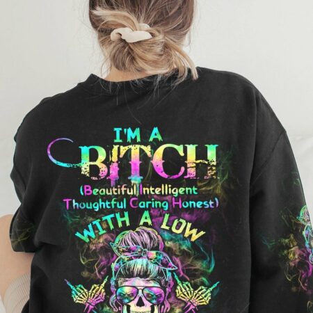 I'M A B DON'T TRY ME TIE DYE SKULL ALL OVER PRINT - TLTW0301236