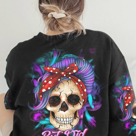 BUT DID YOU DIE MOM LIFE PURPLE MESSY BUN ALL OVER PRINT - TLTR1702234