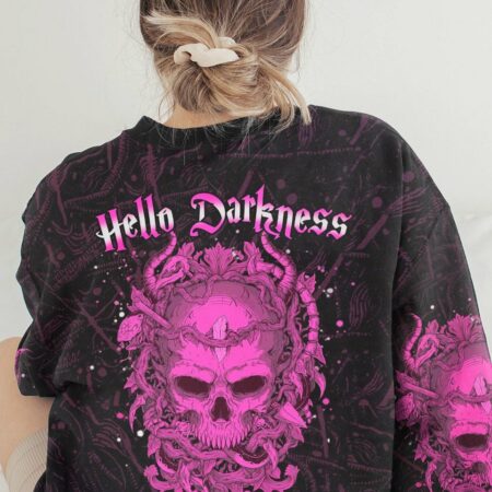 HELLO DARKNESS MY OLD FRIEND SKULL ALL OVER PRINT - YHHN1512224