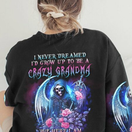 CRAZY GRANDMA REAPER ALL OVER PRINT - YHDU0803233