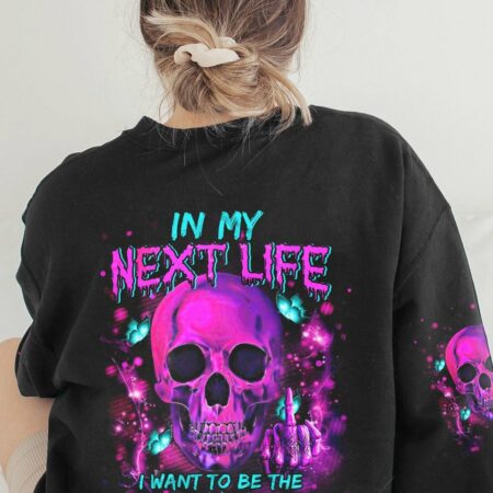 KARMA FAIRY PINK SKULL ALL OVER PRINT - TLTM2312221