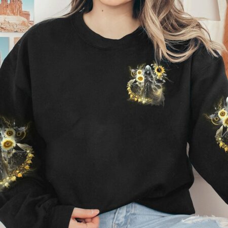 I AM THE STORM REAPER SUNFLOWER ROSES WINGS ALL OVER PRINT - YHLN1503234