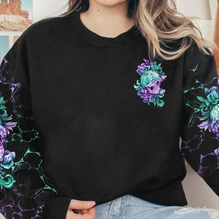 I BECOME THE BAD GIRL SKULL ALL OVER PRINT - TLTR0911221