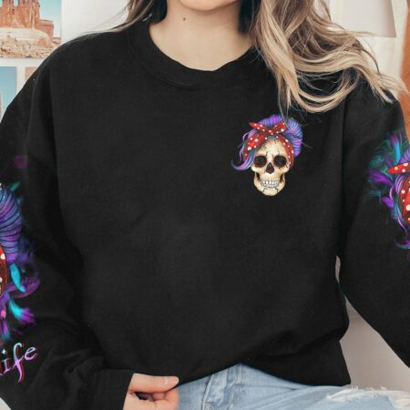 BUT DID YOU DIE MOM LIFE PURPLE MESSY BUN ALL OVER PRINT - TLTR1702234