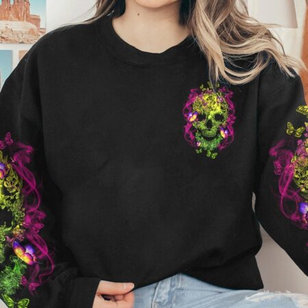 KARMA FAIRY BUTTERFLY SKULL ALL OVER PRINT - TLTY1712222