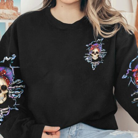 DON'T TRY TO FIGURE ME OUT PURPLE MESSY BUN ALL OVER PRINT - TLTW2511223