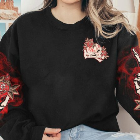 CAN YOU SEE THE F YOU SKULL ROSE ALL OVER PRINT - TLTR3012223