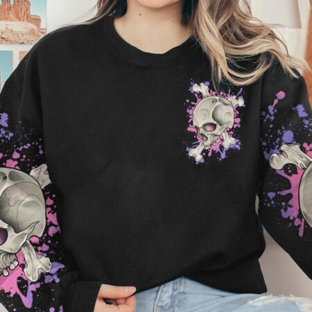 I AM WHO I AM SKULL BONES ALL OVER PRINT - TLTY0811224