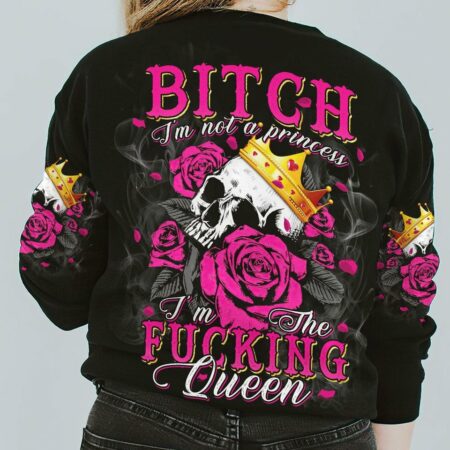 I'M F QUEEN GOLD CROWN ALL OVER PRINT - TLTM1912221