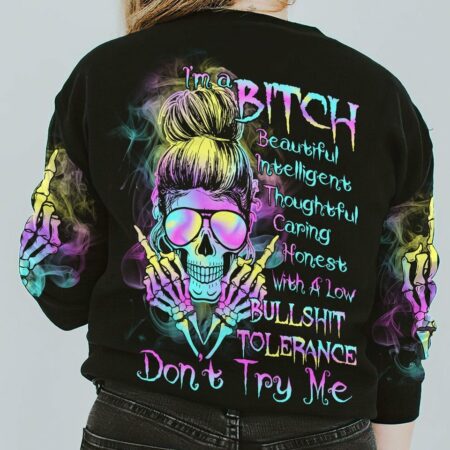 I'M A B HOLOGRAM MESSY BUN ALL OVER PRINT - TLTR1512221