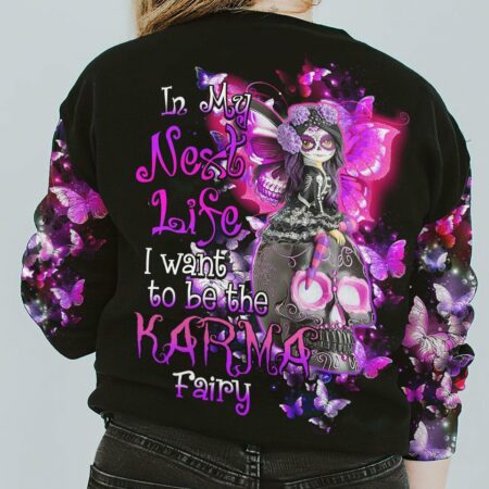 KARMA FAIRY SKULL PINK ALL OVER PRINT - TLTY1412224