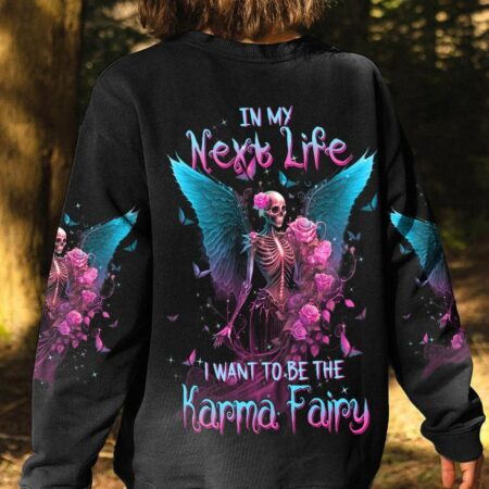 KARMA FAIRY SKULL SKELETON ROSE ALL OVER PRINT - TLTW0603237