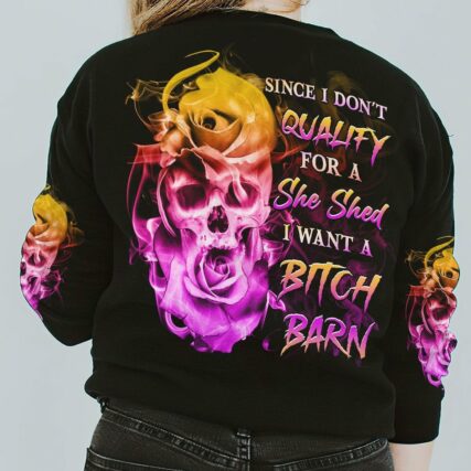 I WANT A B BARN ROSE SKULL ALL OVER PRINT - YHHG0301233