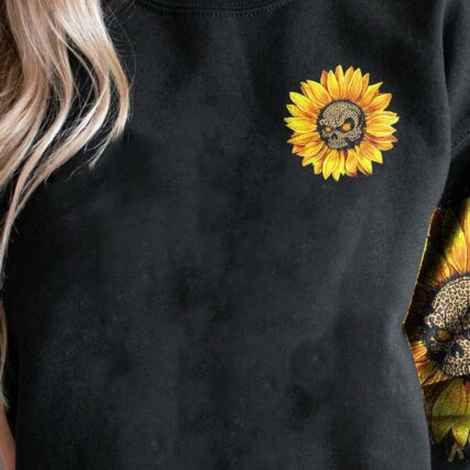 I DON'T NEED A M SKULL SUNFLOWER ALL OVER PRINT - TLNZ1811222