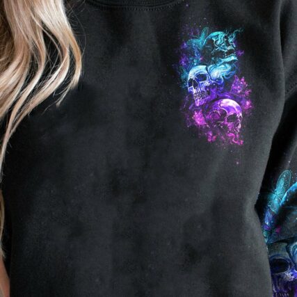 KARMA FAIRY THREE SKULLS ALL OVER PRINT - YHHG2012224