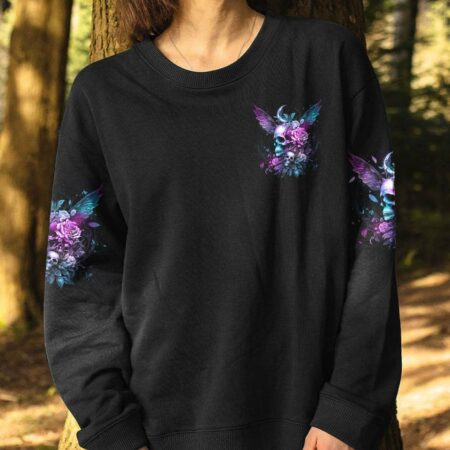KARMA FAIRY SKULL WINGS ROSES ALL OVER PRINT - TLNZ2702234
