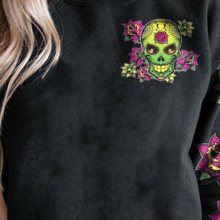 I HAVE 3 SIDES SUGAR SKULL ROSE ALL OVER PRINT - TLTW1712221