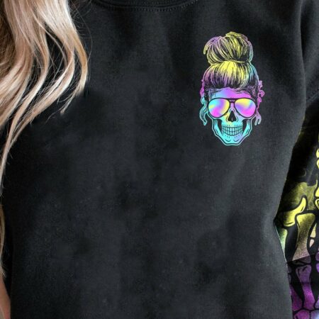 I'M A B HOLOGRAM MESSY BUN ALL OVER PRINT - TLTR1512221