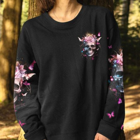 I'M A GRUMPY OLD WOMAN ROSE SKULL ALL OVER PRINT - YHHN1002231
