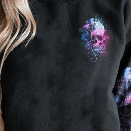 IF YOU THINK ROSE SKULL PURPLE ALL OVER PRINT - TLNO1512222