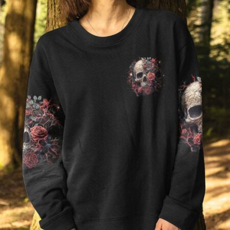 I AM THE STORM SKULL ROSE ALL OVER PRINT - TLNO0103233