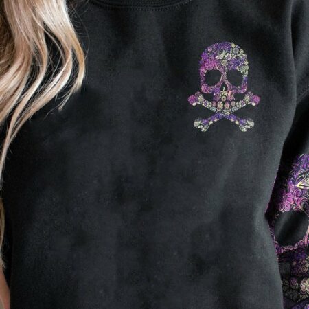 I AM WHO I AM FLOWER GALAXY SKULL ALL OVER PRINT - TLNO1712222
