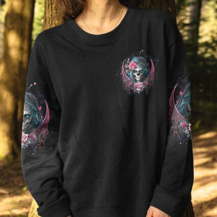 I'M NOT ANTI-SOCIAL SKULL ALL OVER PRINT - YHHG1303233