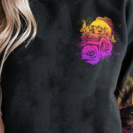 I AM A SWEET GIRL SKULL ROSE ALL OVER PRINT - YHHG1411224