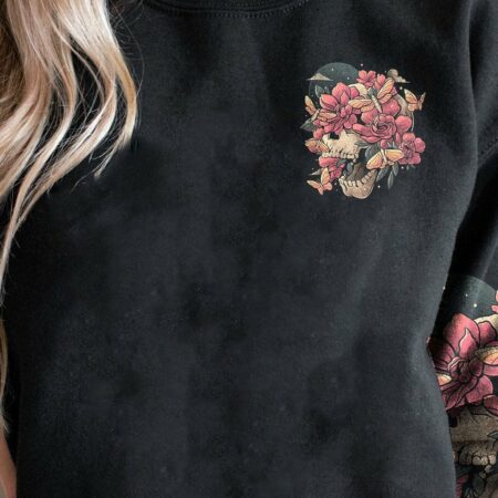 I'M A B FLOWER SKULL ALL OVER PRINT - TLTW2812221