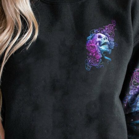 IF YOU WANT ME TO CONTROL MY TEMPER ROSE SKULL ALL OVER PRINT - TLNZ3103232