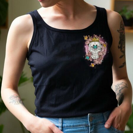 I'M FKING QUEEN ROSE WITH BUTTERFLY SKULL ALL OVER PRINT - TLTY1512221