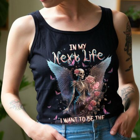 KARMA FAIRY SKULL SKELETON ROSE FRONT ALL OVER PRINT - TLTW2702235