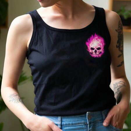 I AM WHO I AM FIRE SKULL FLAG ALL OVER PRINT - TLNZ0312223