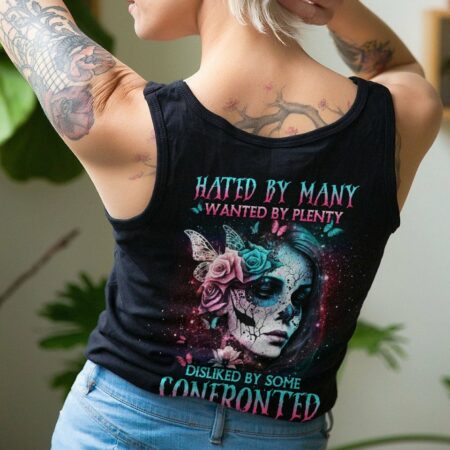 HATED BY MANY WANTED BY PLENTY SKULL FLOWER ALL OVER PRINT - YHDU0903232