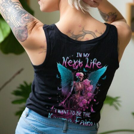 KARMA FAIRY SKULL SKELETON ROSE ALL OVER PRINT - TLTW0603237
