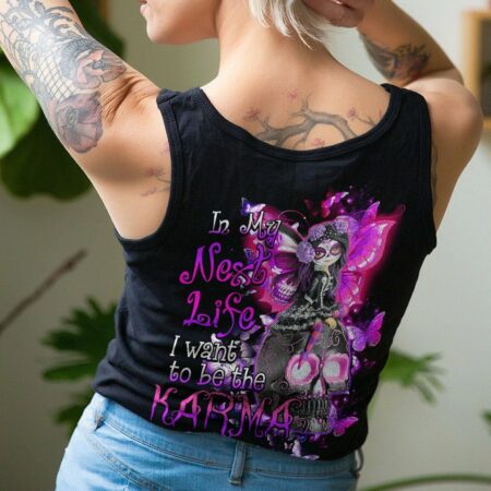 KARMA FAIRY SKULL PINK ALL OVER PRINT - TLTY1412224