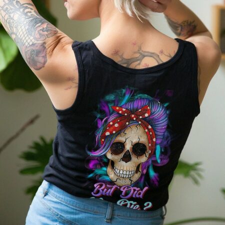 BUT DID YOU DIE MOM LIFE PURPLE MESSY BUN ALL OVER PRINT - TLTR1702234