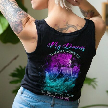 MY DEMONS TRIED TO DROWN ME MERMAID ALL OVER PRINT - YHHG1702234