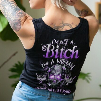 I'M NOT A B I'M A WOMAN SKULL SMOKE ALL OVER PRINT - TLTW0901232