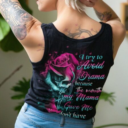 I TRY TO AVOID DRAMA ALL OVER PRINT - YHHN2712221