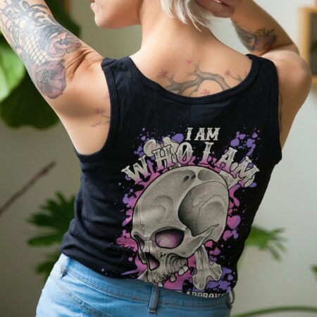 I AM WHO I AM SKULL BONES ALL OVER PRINT - TLTY0811224