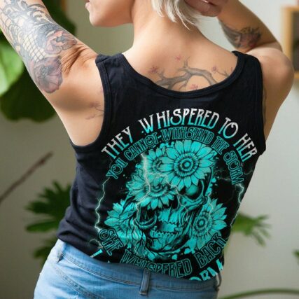 I AM THE STORM TEAL SKULL FLOWER ALL OVER PRINT - TLTY1611225