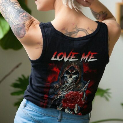 LOVE ME LIKE MY DEMONS DO REAPER ROSE ALL OVER PRINT - TLTR2811224