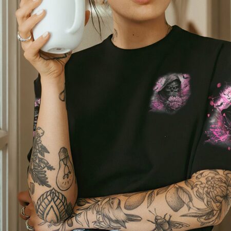 I TRY TO AVOID DRAMA REAPER ROSE ALL OVER PRINT - TLNZ1402233