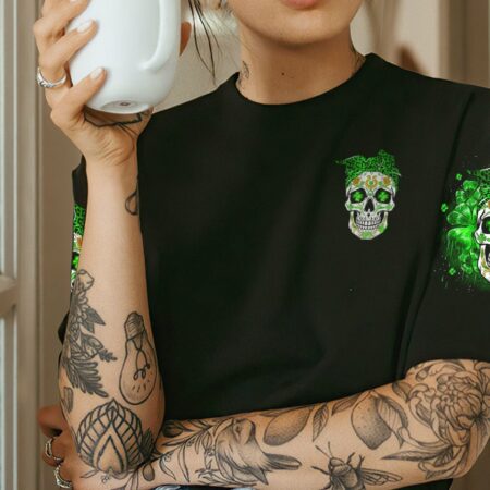 IN MARCH WE WEAR GREEN SUGAR SKULL LEOPARD PATRICK'S DAY ALL OVER PRINT - TLNO1601233