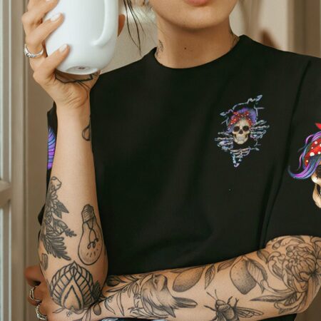 DON'T TRY TO FIGURE ME OUT PURPLE MESSY BUN ALL OVER PRINT - TLTW2511223