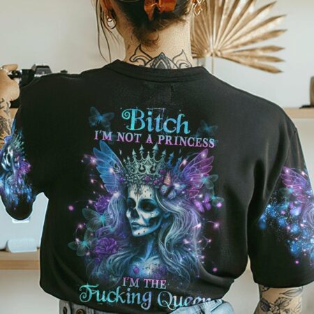 I'M THE F QUEEN SUGAR SKULL ALL OVER PRINT - YHHG0103233